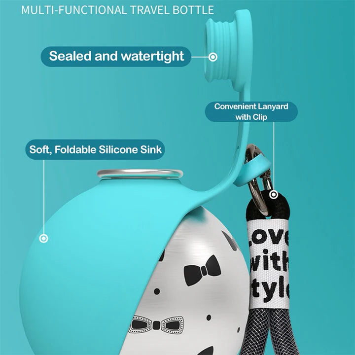 Larkmont™ Portable Dog Water Bottle — 2-in-1 Leak-Proof Travel Bottle and Bowl