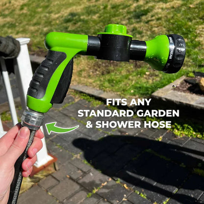 Larkmont™ Dog Wash Sprayer — 8-in-1 Soap-Dispensing Hose Attachment
