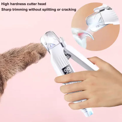 Larkmont™ 2-in-1 Pet Nail Trimmer — Quiet Clipper and Grinder with LED